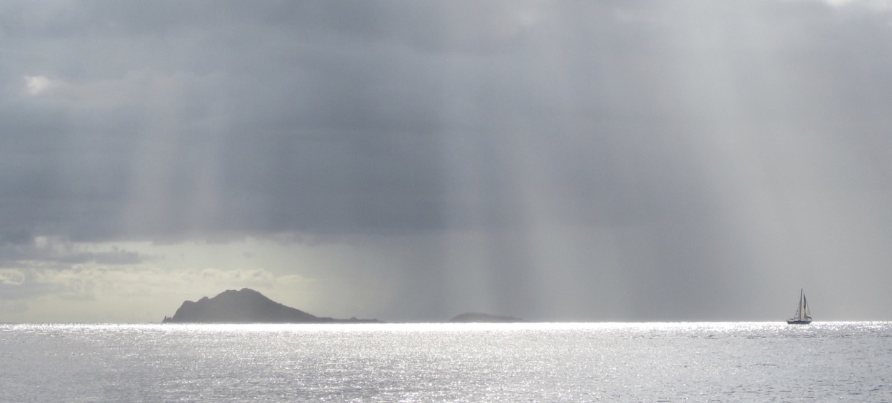 God Rays over Caribbean Waters