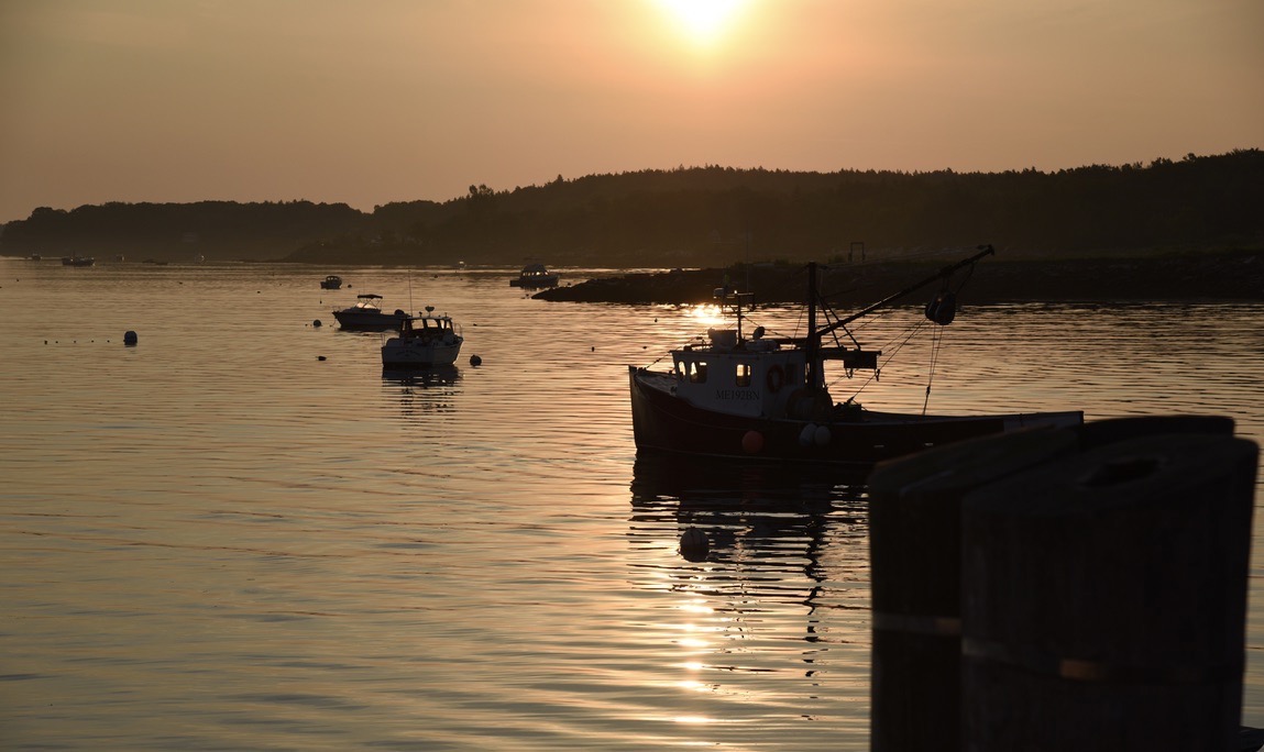 Morning Sunrise Casco Bay Maine
